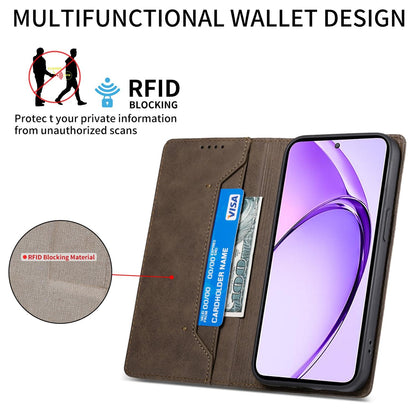 For Redmi K90 Pro Max / Poco F8 Ultra 5G Business Solid Color Magnetic RFID Leather Phone Case(Brown)
