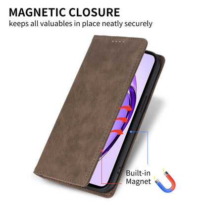 For Redmi K90 Pro Max / Poco F8 Ultra 5G Business Solid Color Magnetic RFID Leather Phone Case(Brown)