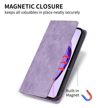 For Redmi K90 Pro Max / Poco F8 Ultra 5G Business Solid Color Magnetic RFID Leather Phone Case(Purple)