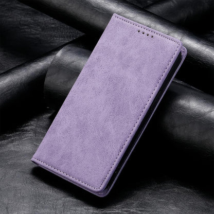 For Redmi K90 Pro Max / Poco F8 Ultra 5G Business Solid Color Magnetic RFID Leather Phone Case(Purple)
