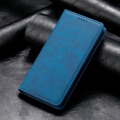 For Redmi K90 Pro Max / Poco F8 Ultra 5G Business Solid Color Magnetic RFID Leather Phone Case(Blue)