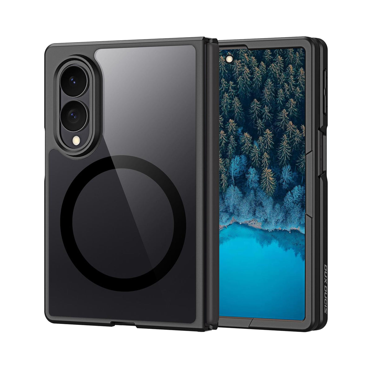 For Galaxy Z Fold8 5G DUX DUCIS Aimo Mag Series TPU + PC MagSafe Frosted Feel Phone Case - Black - EDA006301806A