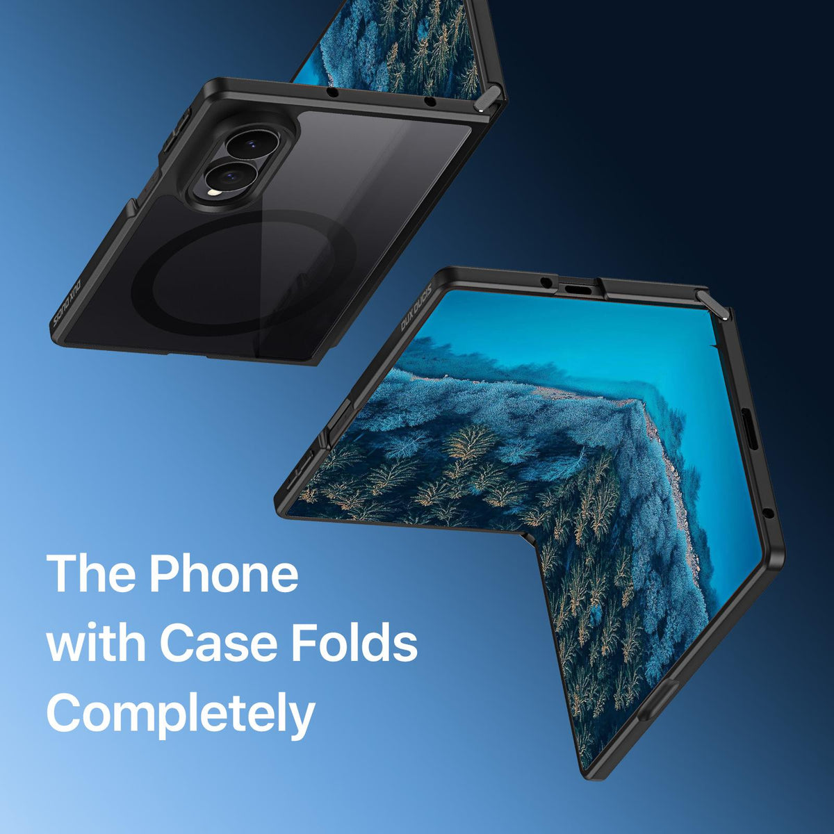 For Galaxy Z Fold8 5G DUX DUCIS Aimo Mag Series TPU + PC MagSafe Frosted Feel Phone Case - Black - EDA006301806A