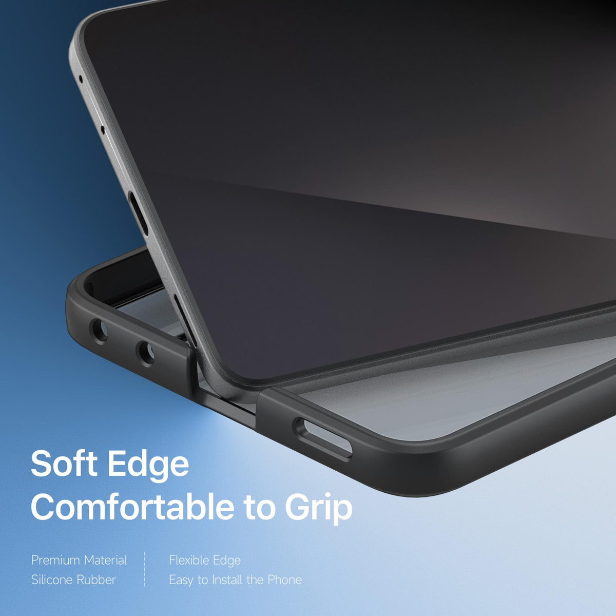 For Galaxy Z Flip8 5G DUX DUCIS Aimo Series  Frosted Feel Phone Case - Black - EDA006302006A