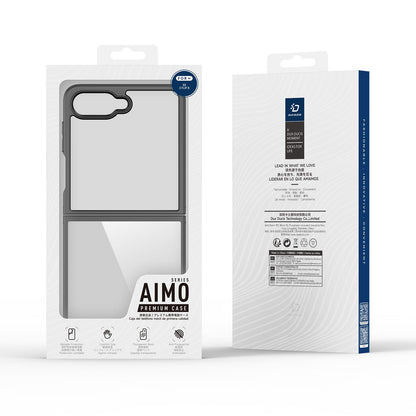 For Galaxy Z Flip8 5G DUX DUCIS Aimo Series  Frosted Feel Phone Case - Black - EDA006302006A
