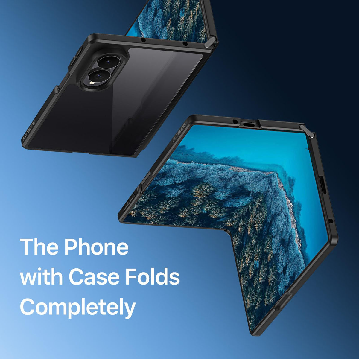 For Galaxy Z Fold8 5G DUX DUCIS Aimo Series  Frosted Feel Phone Case - Black - EDA006302007A