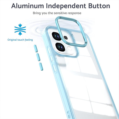 For OPPO A6 Pro 5G Shine High Transparency Acrylic Phone Case - Blue - EDA006326702C