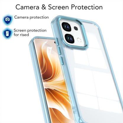 For OPPO A6 Pro 5G Shine High Transparency Acrylic Phone Case - Blue - EDA006326702C