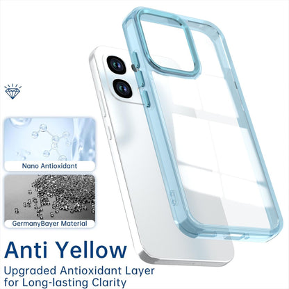 For OPPO A6 Pro 5G Shine High Transparency Acrylic Phone Case - Blue - EDA006326702C