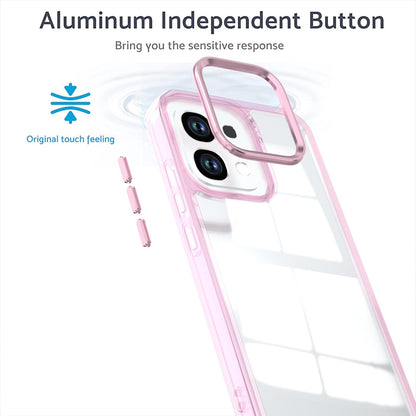 For OPPO A6 Pro 5G Shine High Transparency Acrylic Phone Case - Pink - EDA006326702D