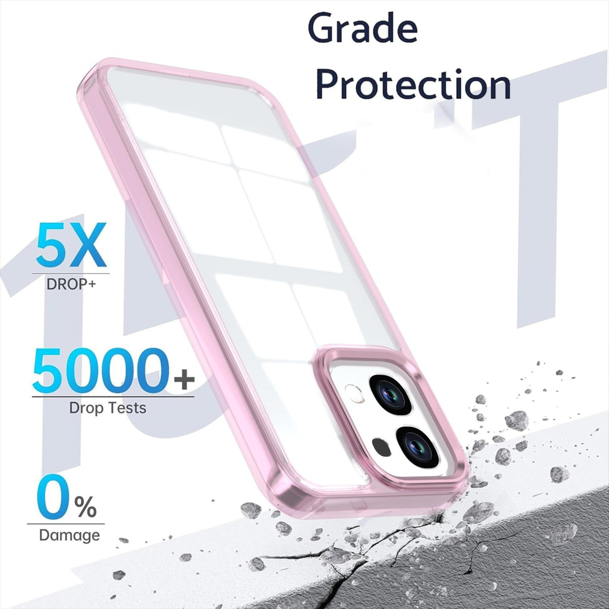 For OPPO A6 Pro 5G Shine High Transparency Acrylic Phone Case - Pink - EDA006326702D