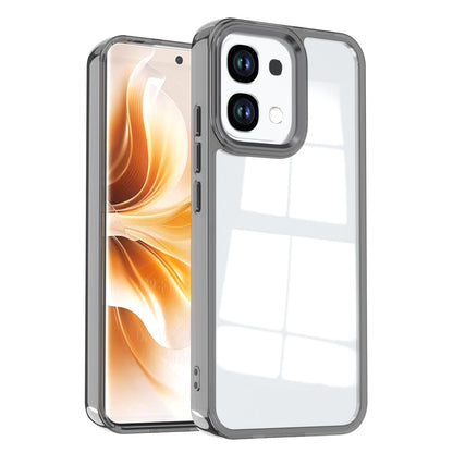 For OPPO A6 Pro 5G Shine High Transparency Acrylic Phone Case - Black - EDA006326702E