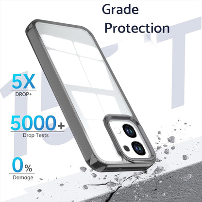 For OPPO A6 Pro 5G Shine High Transparency Acrylic Phone Case - Black - EDA006326702E