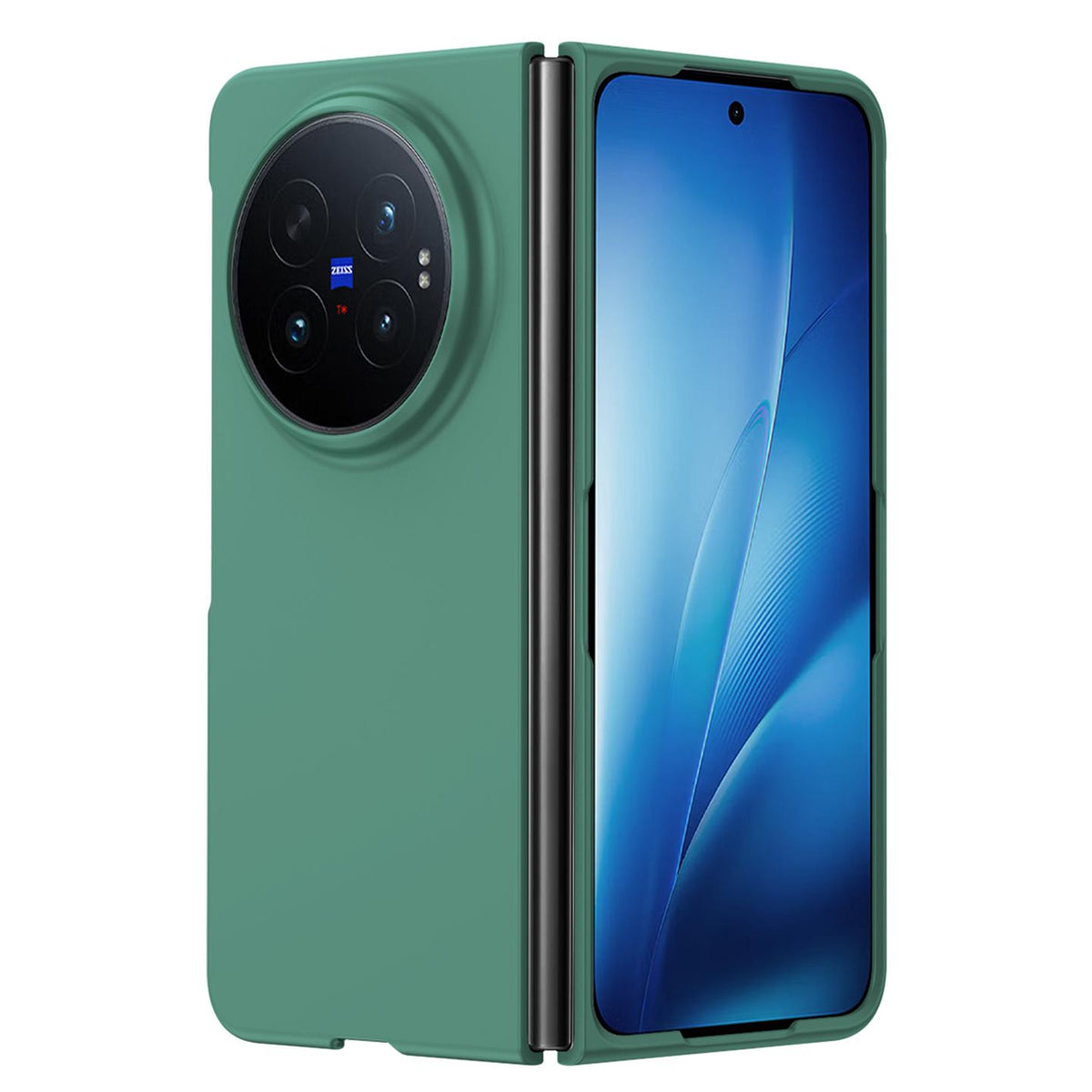 For vivo X Fold6 5G Skin Feel PC Full Coverage Shockproof Phone Case - Forest Green - EDA006331404B