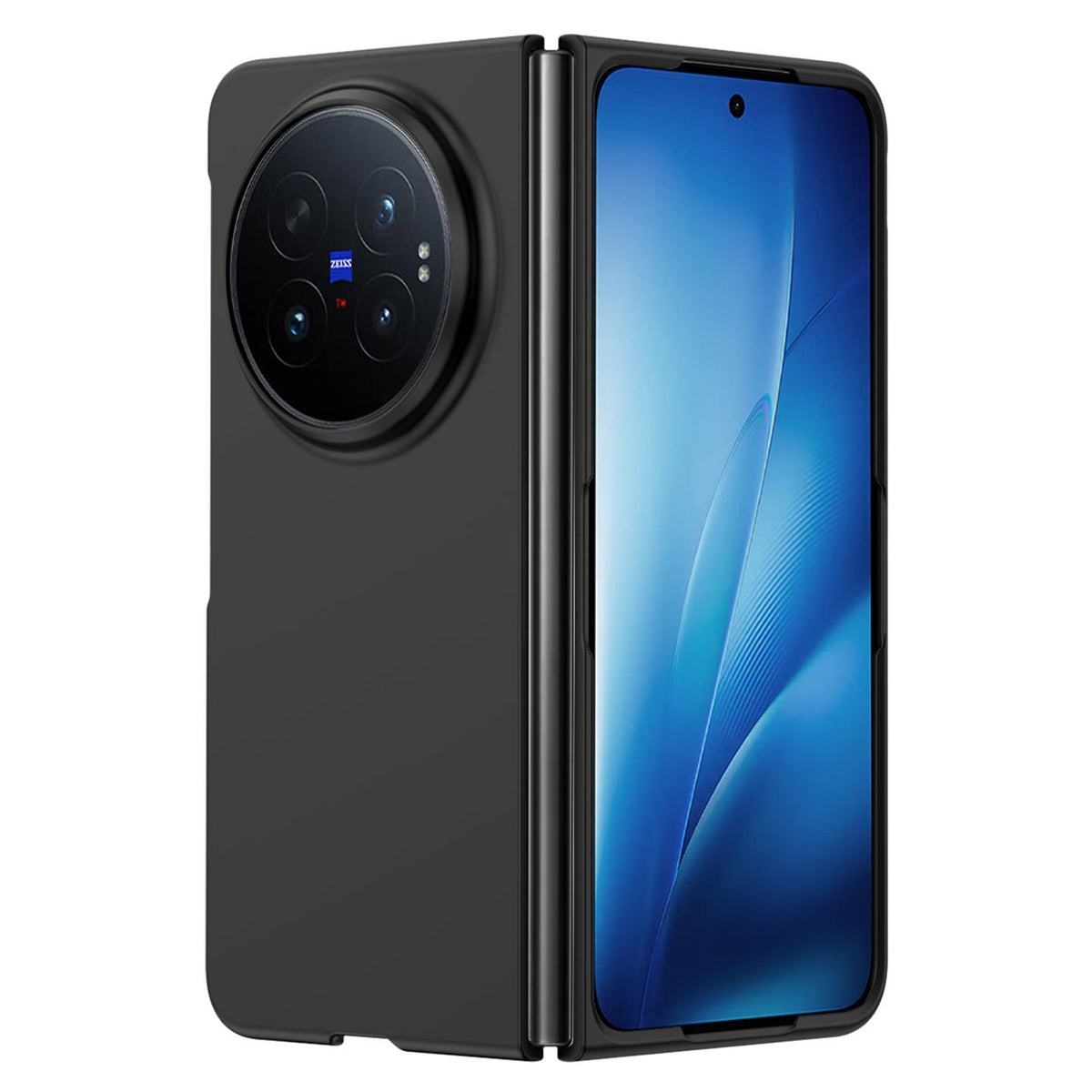 For vivo X Fold6 5G Skin Feel PC Full Coverage Shockproof Phone Case - Black - EDA006331404C
