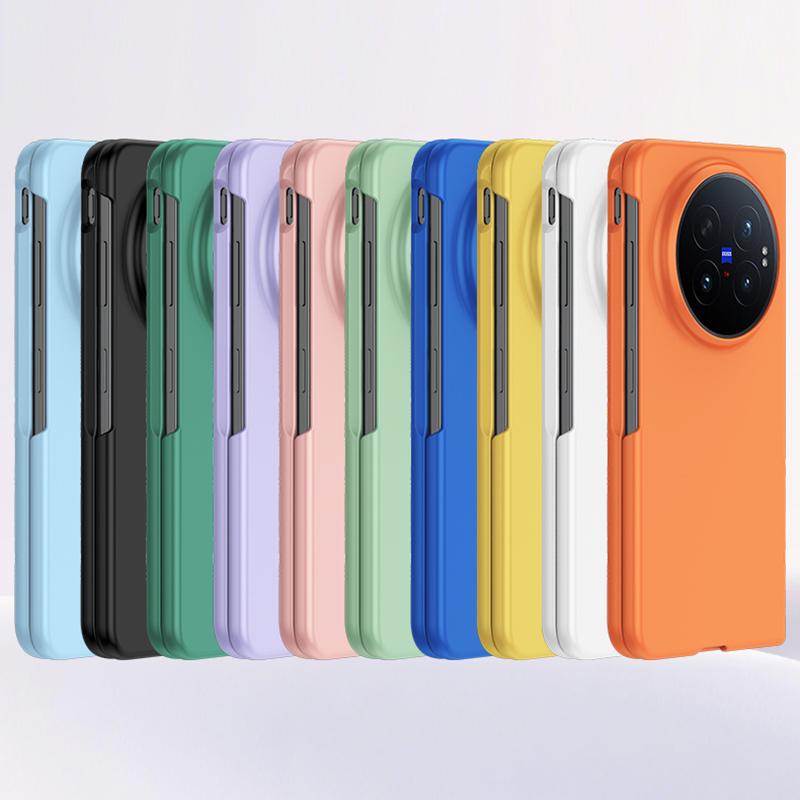 For vivo X Fold6 5G Skin Feel PC Full Coverage Shockproof Phone Case - Sakura Purple - EDA006331404J