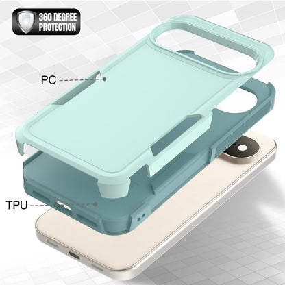 For Google Pixel 11 Pro XL 2 in 1 PC + TPU Phone Case - Light Green - EDA006331912A