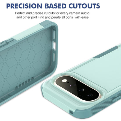 For Google Pixel 11 Pro XL 2 in 1 PC + TPU Phone Case - Light Green - EDA006331912A