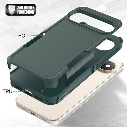 For Google Pixel 11 Pro XL 2 in 1 PC + TPU Phone Case - Dark Green - EDA006331912B