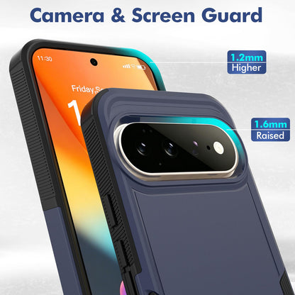 For Google Pixel 11 Pro XL 2 in 1 PC + TPU Phone Case - Dark Blue - EDA006331912C