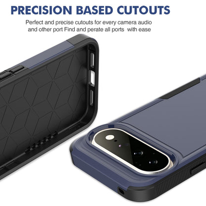 For Google Pixel 11 Pro XL 2 in 1 PC + TPU Phone Case - Dark Blue - EDA006331912C