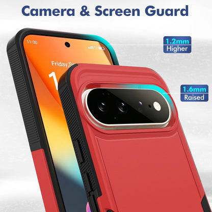 For Google Pixel 11 Pro XL 2 in 1 PC + TPU Phone Case - Red - EDA006331912E