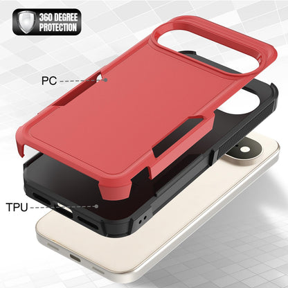For Google Pixel 11 Pro XL 2 in 1 PC + TPU Phone Case - Red - EDA006331912E