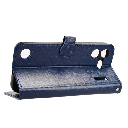 For Nothing Phone 4b 5G Honeycomb Dot Texture Leather Phone Case - Blue - EDA006341309C