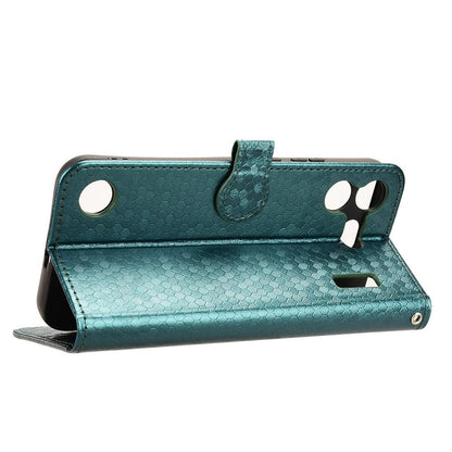For Nothing Phone 4b 5G Honeycomb Dot Texture Leather Phone Case - Green - EDA006341309D