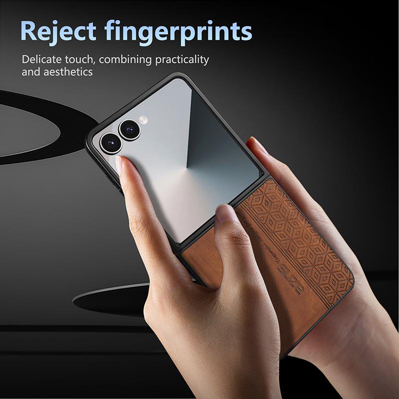 For Galaxy Z Flip8 5G AZNS 3D Embossed Skin Feel Phone Case(Green)