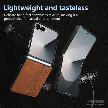 For Galaxy Z Flip8 5G AZNS 3D Embossed Skin Feel Phone Case(Purple)