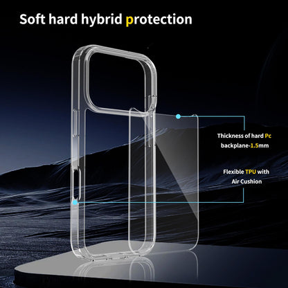 For iPhone 18 Pro Scratchproof Acrylic TPU Phone Case - Transparent - EDA006356811A