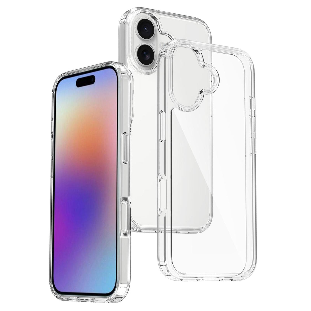 For iPhone 18 Scratchproof Acrylic TPU Phone Case - Transparent - EDA006356812A