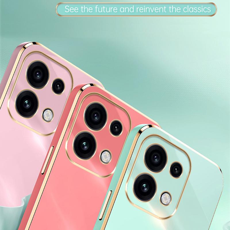 For OPPO Reno16 Pro 5G Global XINLI Straight Edge 6D Electroplate TPU Phone Case - Cherry Purple - EDA006363426F