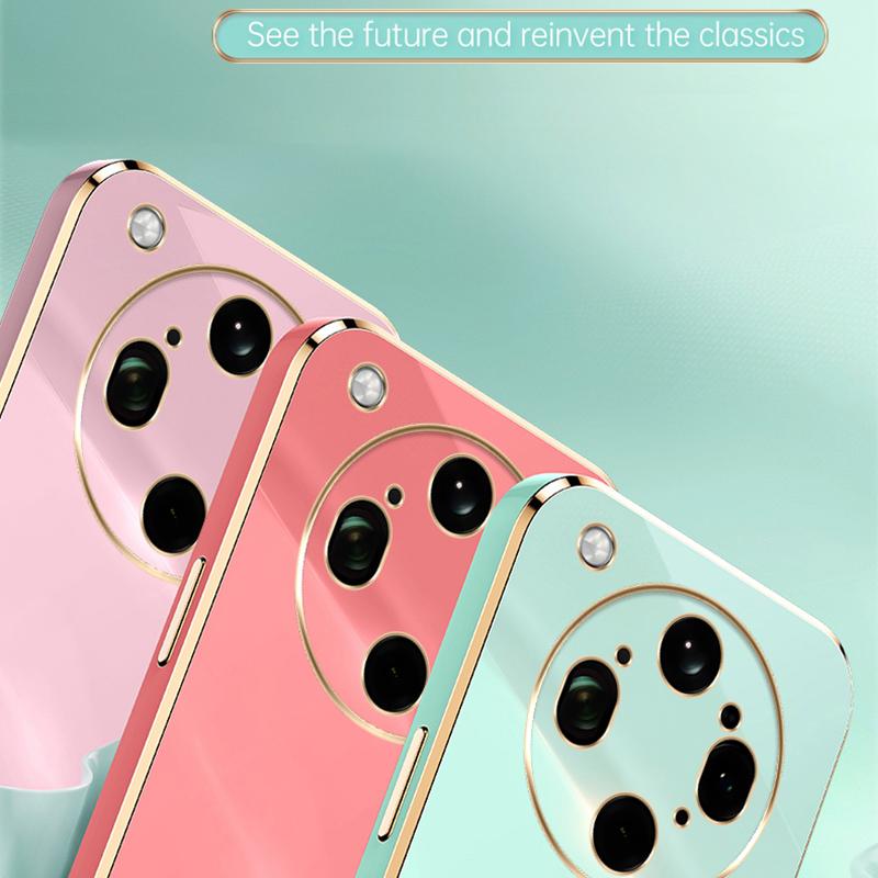 For OPPO Find X9 Ultra 5G XINLI Straight Edge 6D Electroplate TPU Phone Case with Ring Holder - Pink - EDA006365122B