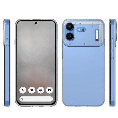 For Nothing Phone 4b Waterproof Texture TPU Phone Case - Transparent - EDA006384308A