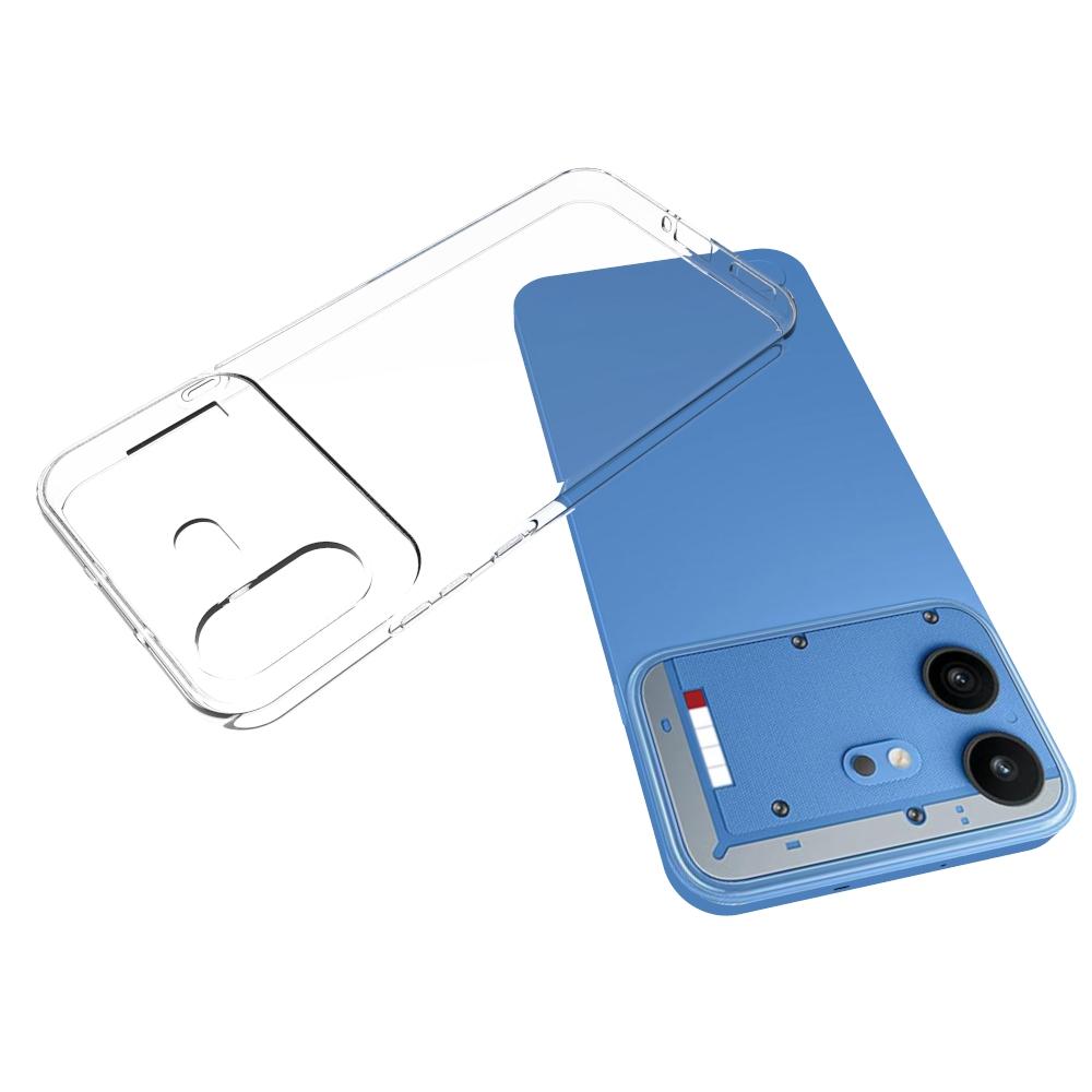 For Nothing Phone 4b Waterproof Texture TPU Phone Case - Transparent - EDA006384308A
