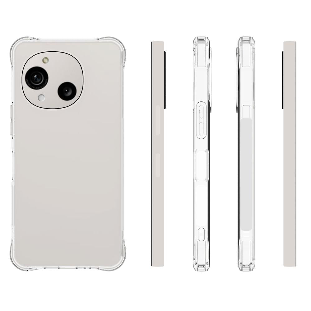 For Sharp Aquos R11 Shockproof Non-slip Thickening TPU Phone Case - Transparent - EDA006387409A