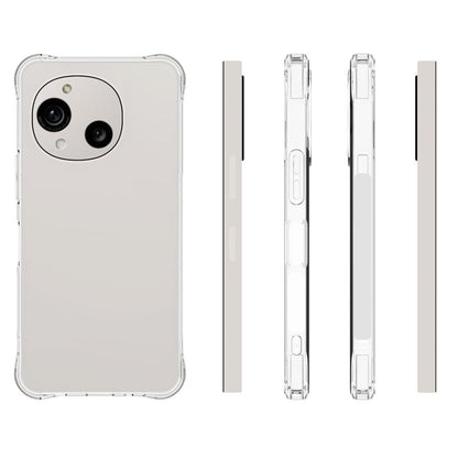 For Sharp Aquos R11 Shockproof Non-slip Thickening TPU Phone Case - Transparent - EDA006387409A