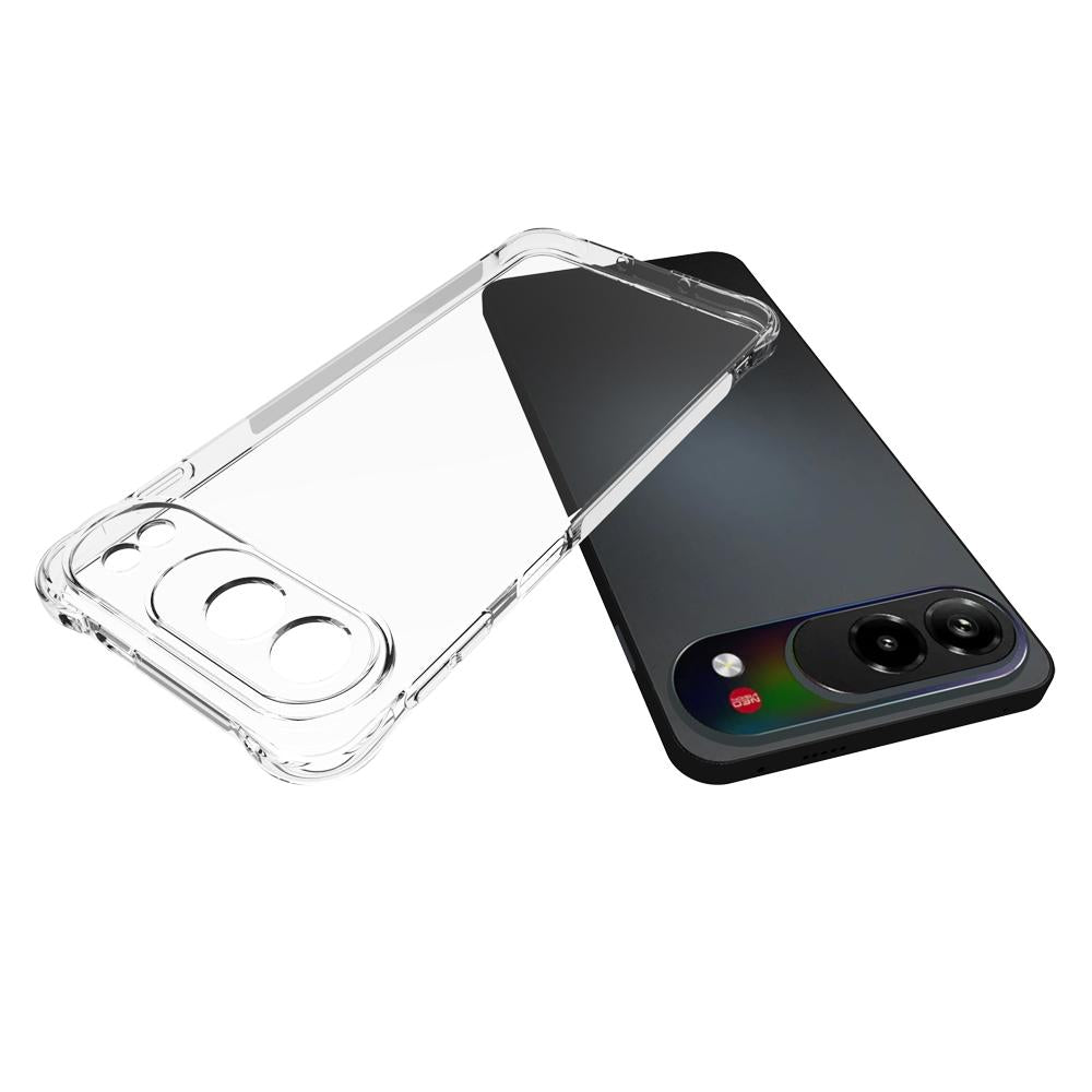 For ZTE nubia Air Pro Shockproof Non-slip Thickening TPU Phone Case - Transparent - EDA006387515A