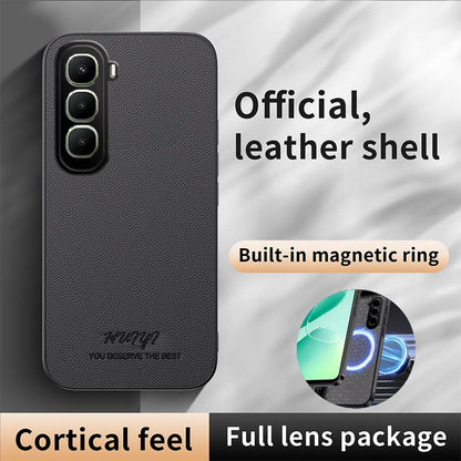 For Infinix Hot 60 5G HUIYI Leather Magnetic Phone Case - Blue - EDA006394717A