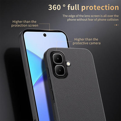 For Infinix Smart 10 4G HUIYI Leather Magnetic Phone Case - Blue - EDA006394723A