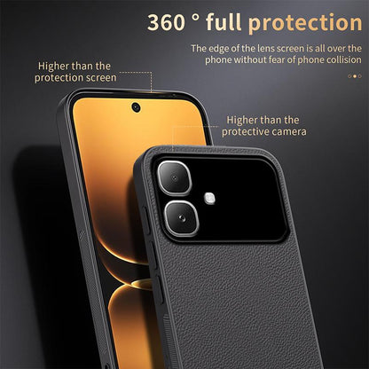 For Infinix Smart 20 4G HUIYI Leather Magnetic Phone Case - Blue - EDA006394724A