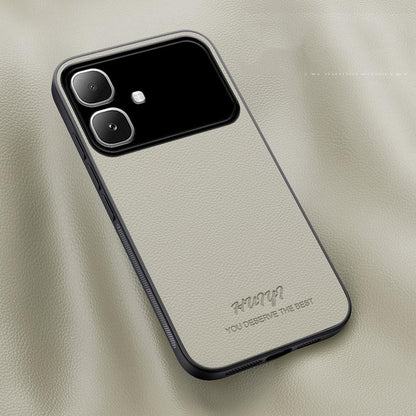 For Infinix Smart 20 4G HUIYI Leather Magnetic Phone Case - White - EDA006394724D
