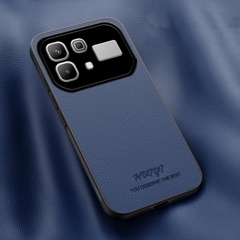 For Infinix Note 60 Pro 5G HUIYI Leather Magnetic Phone Case - Blue - EDA006394731A