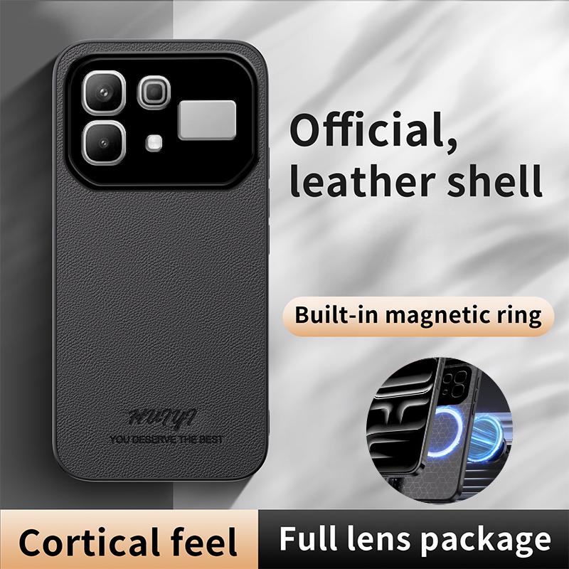 For Infinix Note 60 Pro 5G HUIYI Leather Magnetic Phone Case - White - EDA006394731D