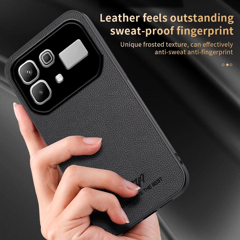 For Infinix Note 60 Pro 5G HUIYI Leather Magnetic Phone Case - White - EDA006394731D