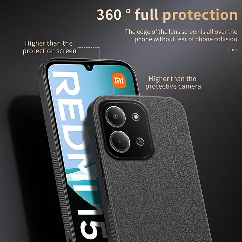 For Redmi 15C 5G / 4G Global 171mm HUIYI Leather Magnetic Phone Case - Blue - EDA006395518A