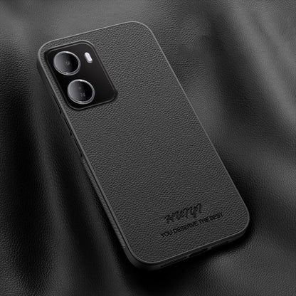 For Redmi 15a 5G HUIYI Leather Magnetic Phone Case - Black - EDA006395525B