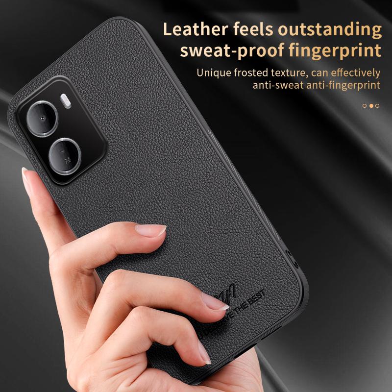 For Redmi 15a 5G HUIYI Leather Magnetic Phone Case - Grey - EDA006395525C